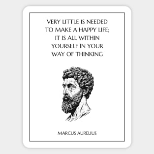 Marcus Aurelius Stoic Philosophy Sticker